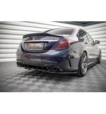 Arriere Splitter (avec une barre verticale) Mercedes-AMG C 43 Sedan W205 Facelift