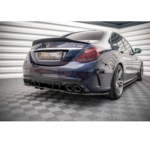 Arriere Splitter (avec une barre verticale) Mercedes-AMG C 43 Sedan W205 Facelift