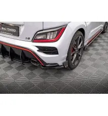 Lames De Pare-Chocs Arrière Latérales V.1 + Flaps Hyundai Kona N Mk1