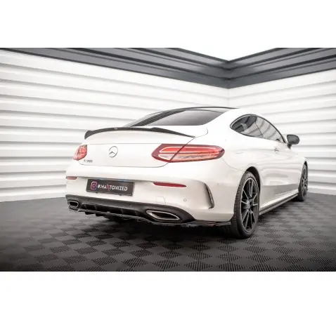 Arriere Splitter (avec une barre verticale) Mercedes-Benz C Coupe AMG-Line C205 Facelift Arriere Splitter (avec une barre verticale) Mercedes-Benz C Coupe AMG-Line C205 Facelift