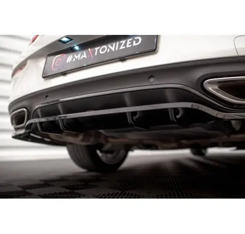 Arriere Splitter (avec une barre verticale) Mercedes-Benz C Coupe AMG-Line C205 Facelift