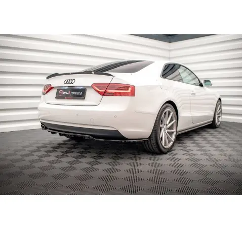Arriere Splitter (avec une barre verticale) Audi A5 Coupe 8T Facelift