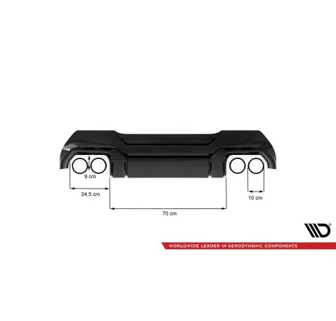 Rajout Du Pare-Chocs Arriere V.2 + échappement Milltek Sport BMW 1 F40 M135i