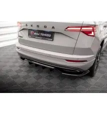 Arriere Splitter (avec une barre verticale) Skoda Karoq Sportline Mk1 Facelift