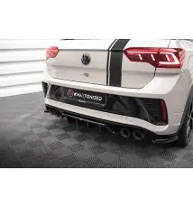 Arriere Splitter (avec une barre verticale) Volkswagen T-Roc R / R-Line Mk1 Facelift