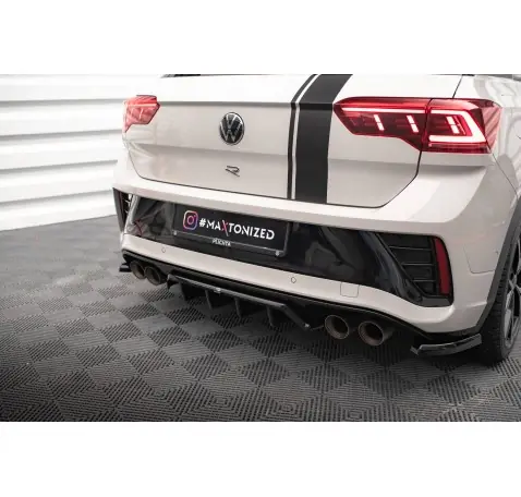 Arriere Splitter (avec une barre verticale) Volkswagen T-Roc R / R-Line Mk1 Facelift