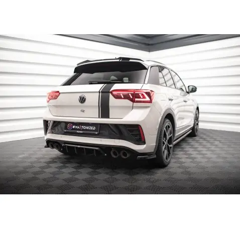 Arriere Splitter (avec une barre verticale) Volkswagen T-Roc R / R-Line Mk1 Facelift
