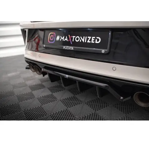 Arriere Splitter (avec une barre verticale) Volkswagen T-Roc R / R-Line Mk1 Facelift