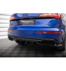 Arriere Splitter (avec une barre verticale) Audi Q5 S-Line SUV Mk2 Facelift