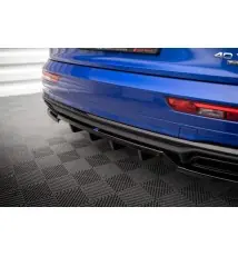 Arriere Splitter (avec une barre verticale) Audi Q5 S-Line SUV Mk2 Facelift