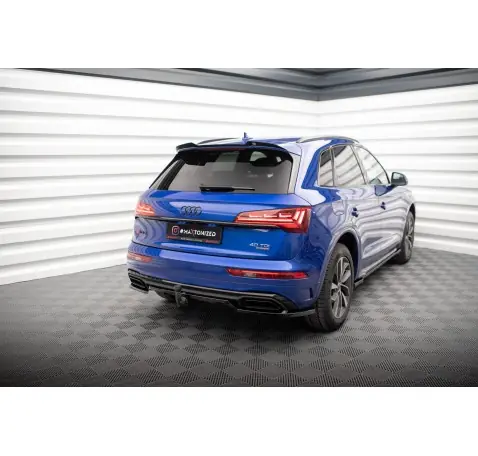 Arriere Splitter (avec une barre verticale) Audi Q5 S-Line SUV Mk2 Facelift