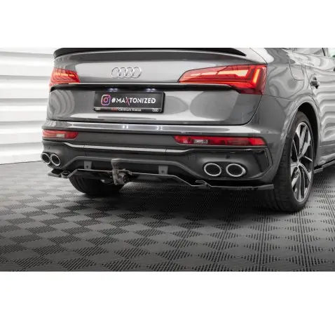 Arriere Splitter (avec une barre verticale) Audi SQ5 / Q5 S-Line Sportback Mk2 Facelift