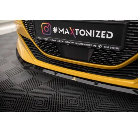 Lame Du Pare-Chocs Avant V.1 + Ailerons Peugeot 208 GT Mk2