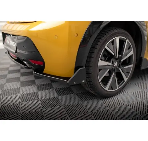 Lames De Pare-Chocs Arrière Latérales V.1 + Ailerons Peugeot 208 GT Mk2