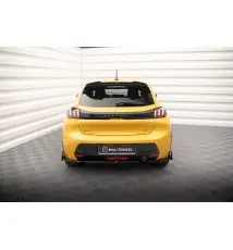 Lames De Pare-Chocs Arrière Latérales V.1 + Ailerons Peugeot 208 GT Mk2
