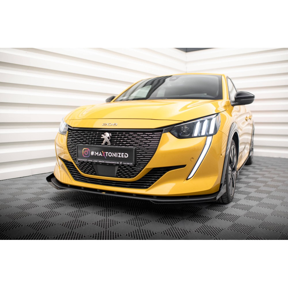 Street Pro Lame Du Pare-Chocs Avant + Flaps Peugeot 208 GT Mk2