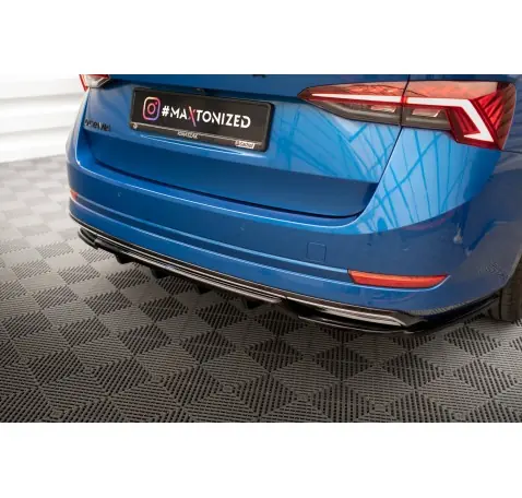 Arriere Splitter (avec une barre verticale) Skoda Octavia Sportline Mk4 Arriere Splitter (avec une barre verticale) Skoda Octavia Sportline Mk4
