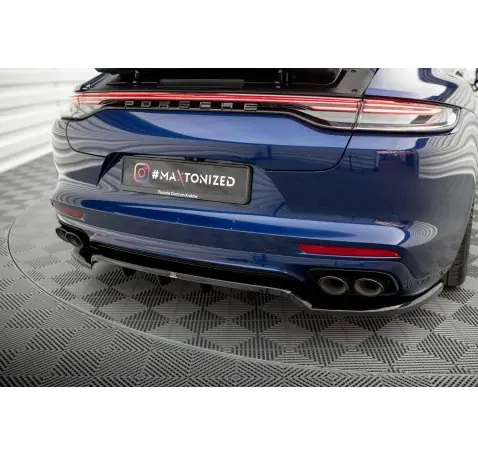 Arriere Splitter (avec une barre verticale) Porsche Panamera E-Hybrid 971 Facelift