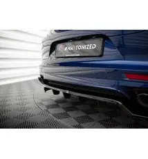 Arriere Splitter (avec une barre verticale) Porsche Panamera E-Hybrid 971 Facelift