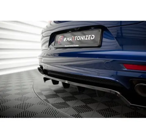 Arriere Splitter (avec une barre verticale) Porsche Panamera E-Hybrid 971 Facelift