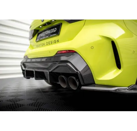 Fibre de Carbone Diffuseur Arrière Prepreg V.1 + Milltek Sport Exhaust BMW 1 F40 M135i