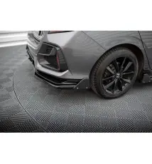 Arriere Splitter V.1 (avec une barre verticale) + Flaps Honda Civic Sport Mk 10 Facelift