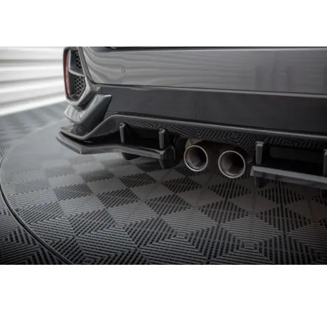 Arriere Splitter V.1 (avec une barre verticale) + Flaps Honda Civic Sport Mk 10 Facelift