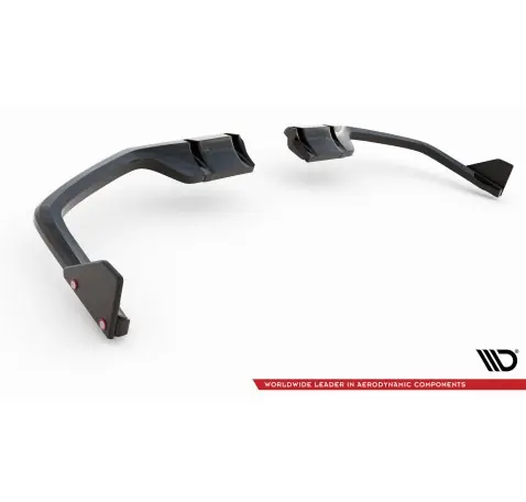 Arriere Splitter V.1 (avec une barre verticale) + Flaps Honda Civic Sport Mk 10 Facelift