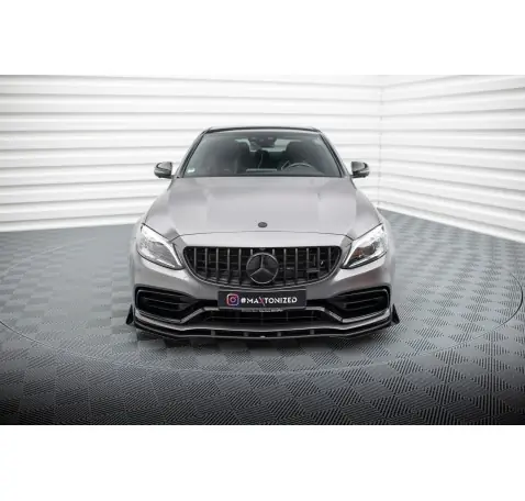 Street Pro Lame Du Pare-Chocs Avant + Flaps Mercedes-AMG C63 Sedan / Estate W205 Facelift