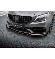 Street Pro Lame Du Pare-Chocs Avant + Flaps Mercedes-AMG C63 Sedan / Estate W205 Facelift