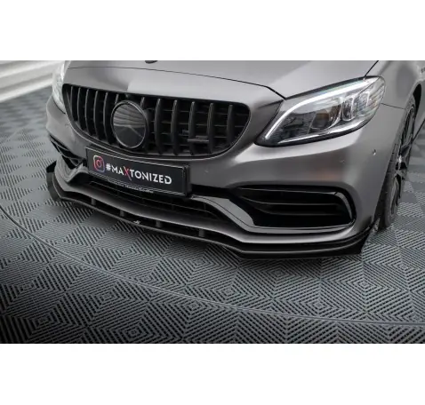 Street Pro Lame Du Pare-Chocs Avant + Flaps Mercedes-AMG C63 Sedan / Estate W205 Facelift