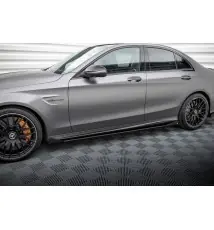 Street Pro Rajouts Des Bas De Caisse + Flaps Mercedes-AMG C63 Sedan / Estate W205 Facelift