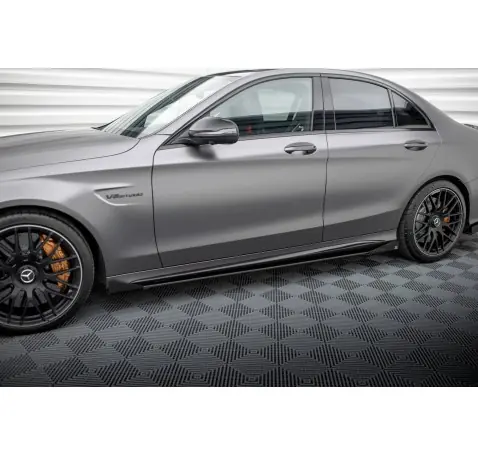 Street Pro Rajouts Des Bas De Caisse + Flaps Mercedes-AMG C63 Sedan / Estate W205 Facelift