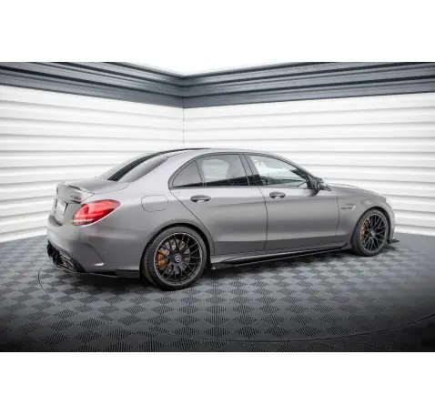 Street Pro Rajouts Des Bas De Caisse + Flaps Mercedes-AMG C63 Sedan / Estate W205 Facelift