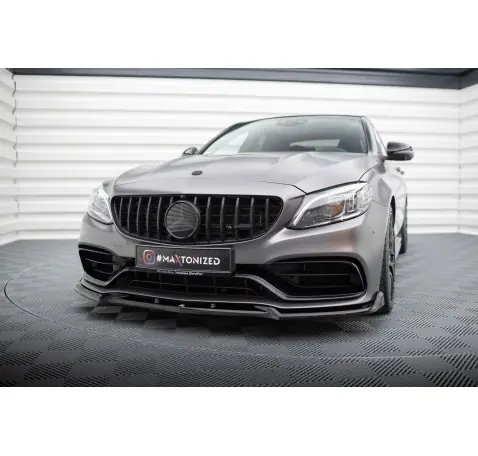 Lame Du Pare-Chocs Avant V.2 Mercedes-AMG C63 Sedan / Estate W205 Facelift Lame Du Pare-Chocs Avant V.2 Mercedes-AMG C63 Sedan / Estate W205 Facelift
