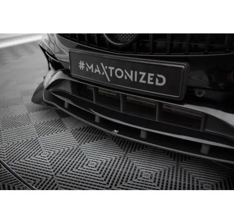 Street Pro Lame Du Pare-Chocs Avant + Flaps Mercedes-Benz A AMG-Line W176 Facelift