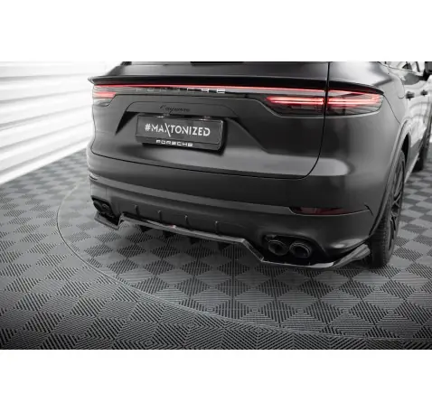 Arriere Splitter (avec une barre verticale) Porsche Cayenne Sport Design SUV / Coupe Mk3