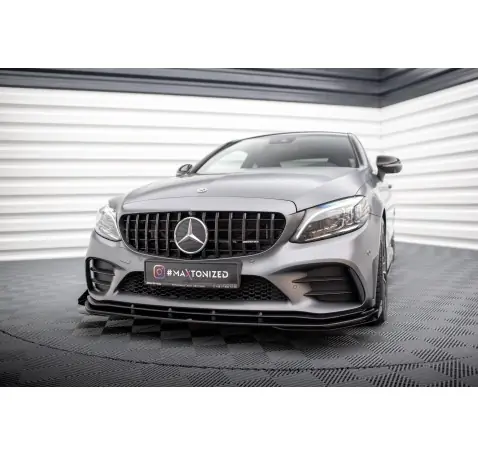 Street Pro Lame Du Pare-Chocs Avant + Flaps Mercedes-AMG C43 Coupe / Cabrio C205 Facelift / A205 Facelift