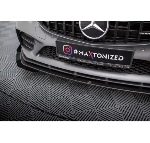 Street Pro Lame Du Pare-Chocs Avant + Flaps Mercedes-AMG C43 Coupe / Cabrio C205 Facelift / A205 Facelift