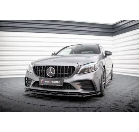 Lame Du Pare-Chocs Avant V.2 Mercedes-AMG C43 Coupe / Cabrio / Sedan / Estate C205 / A205 / W205 / S205 Facelift