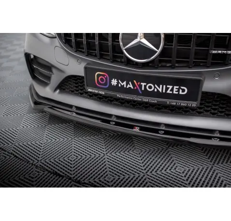 Lame Du Pare-Chocs Avant V.2 Mercedes-AMG C43 Coupe / Cabrio / Sedan / Estate C205 / A205 / W205 / S205 Facelift
