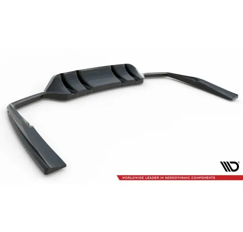 Arriere Splitter (avec une barre verticale) Mercedes-AMG C43 Coupe / Cabrio C205 Facelift / A205 Facelift
