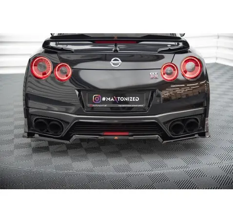 Arriere Splitter (avec une barre verticale) Nissan GTR R35 Facelift