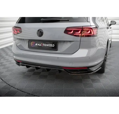 Arriere Splitter (avec une barre verticale) Volkswagen Passat R-Line B8 Facelift